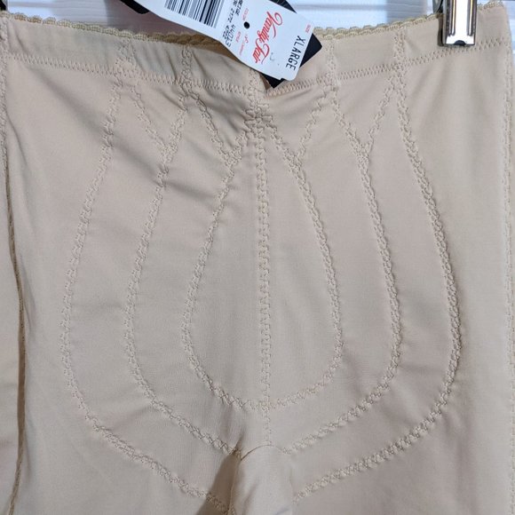 Vanity Fair Vintage 1980's Beige Firm Control Panty Shorts - size XL NWT - Picture 5 of 11